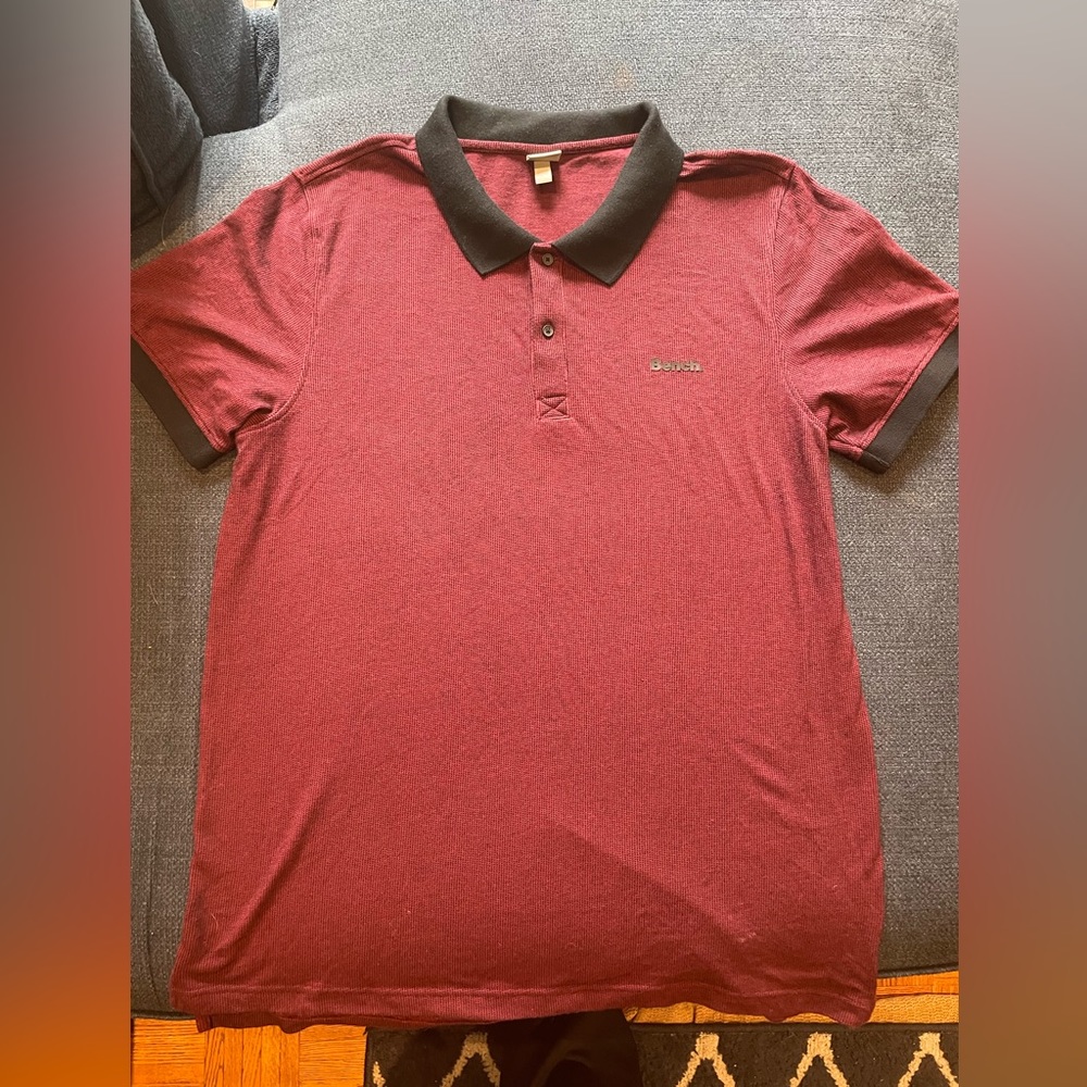 Bench Men’s Short Sleeve Polo Shirt Size Large